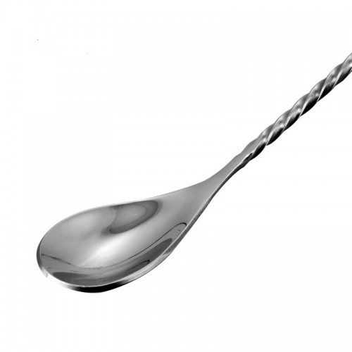 Барная ложка "Bar spoon with disk gold" 26 сm